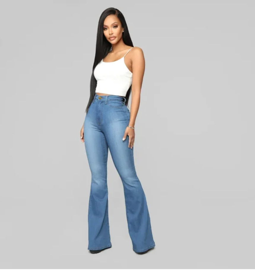 Femme Curves™ Flared Jeans   1+1 Gratis