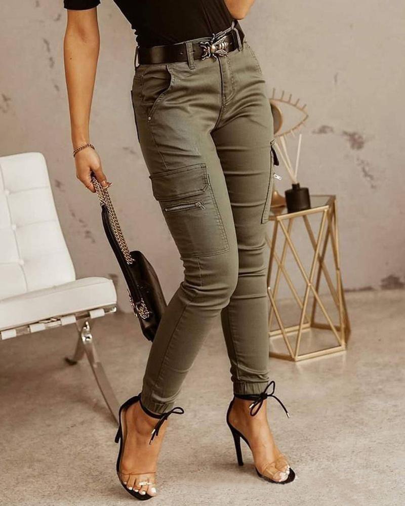 Dames Cargo Skinny Jeans